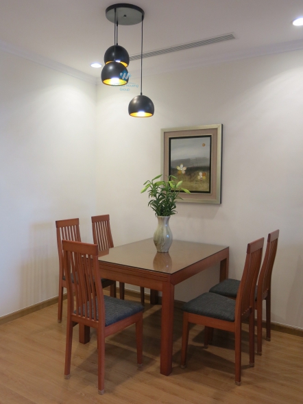 Two bedrooms with very large balcony for rent in Vinhomes Nguyen Chi Thanh, Ha Noi